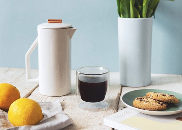 Ceramic French Coffee Press By Yield Design