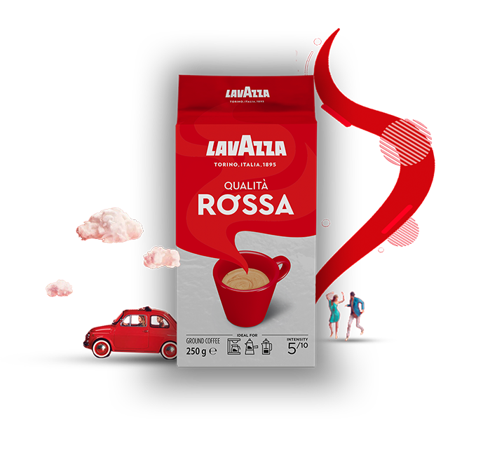 Café Lavazza Qualità Rossa (250g) – Italian Gourmet FR