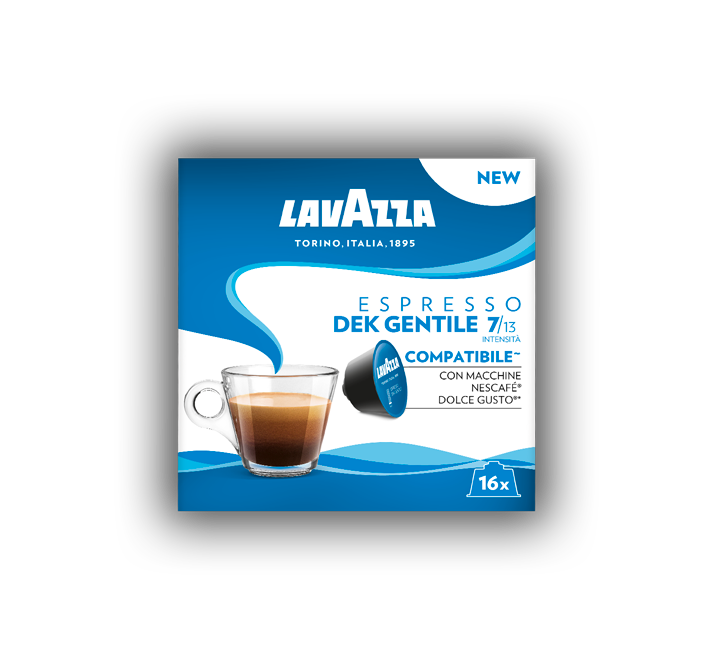 Lavazza Espresso Dek Gentile / Descafeinado (Compatible con Dolce