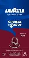 10 cápsulas de aluminio CREMA E GUSTO RICC Lavazza compatible Nespresso 