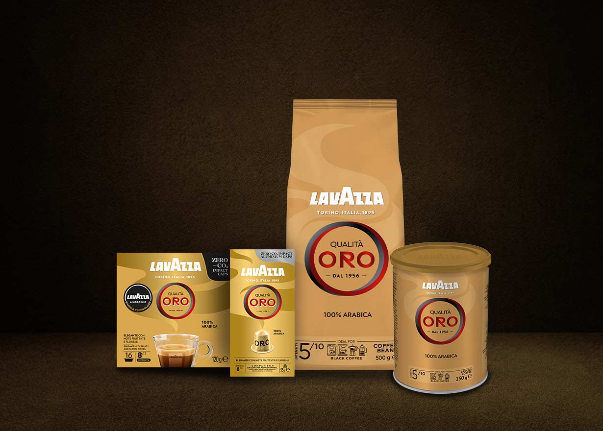 LAVAZZA - Café Grain Qualità Oro - Gran Riserva - Sélection Premium - 100%  Arabica - 5% De Grains Vieillis En Fûts - Intensité 6 - Café Espresso Ou